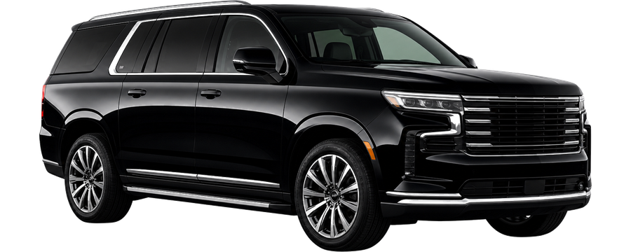 Black chauffeured SUV